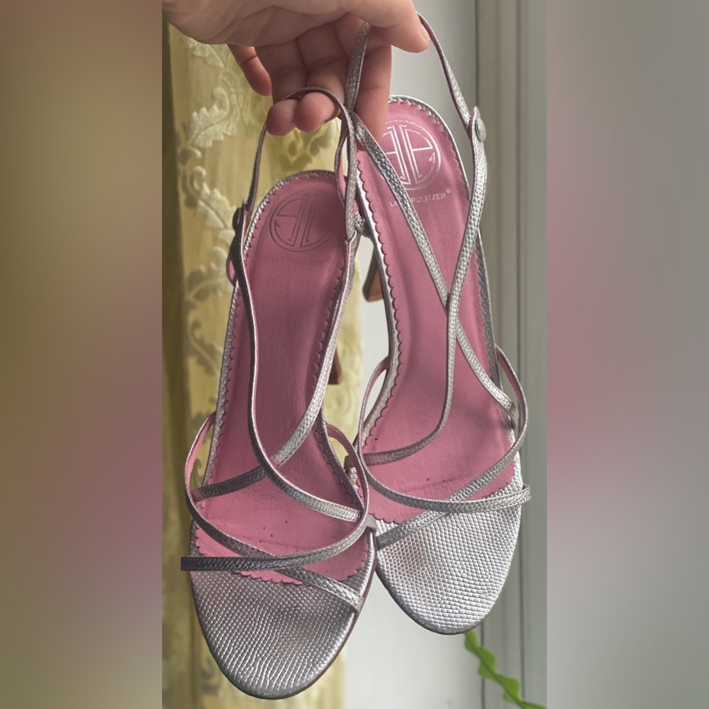 Lilly Pulitzer strappy heels